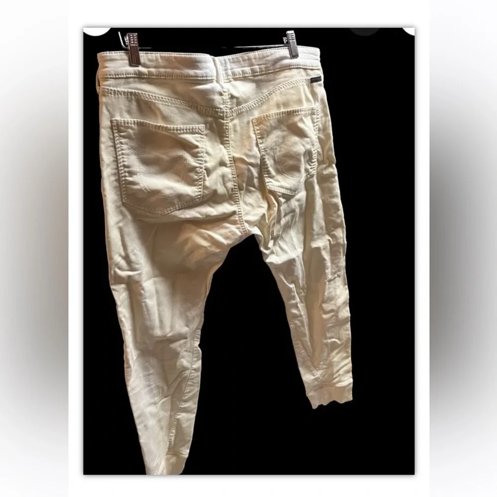 True Religion Men Sz 36 Runner Relaxed Fit Yellow Distressed Jogger Pants